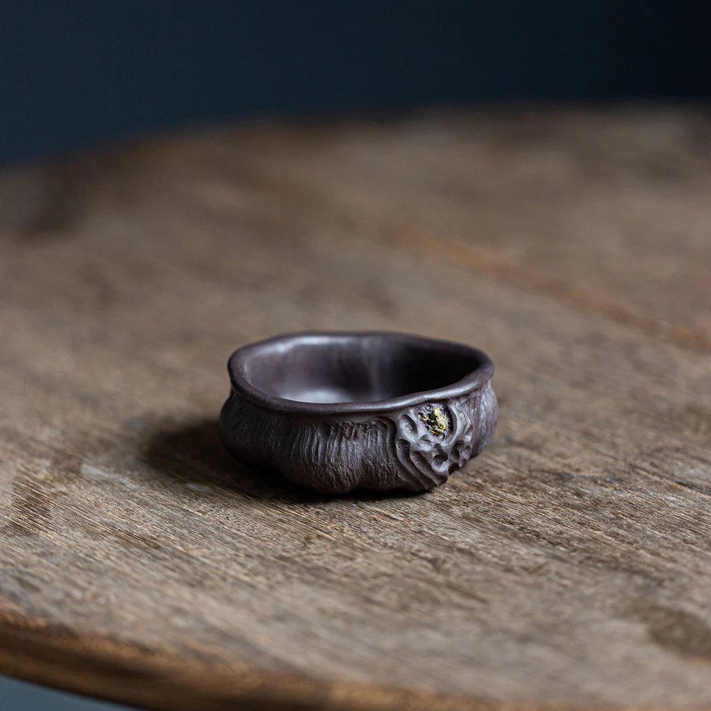 Lotus and Frog Yixing Teacup 60ml