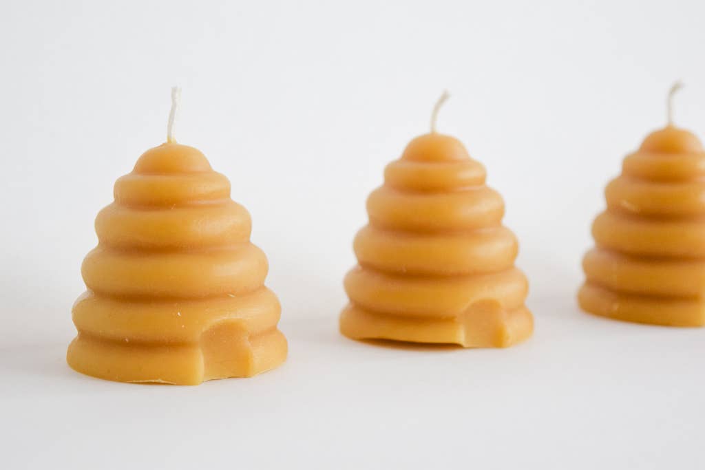 Beeswax Beehive Votive Candle