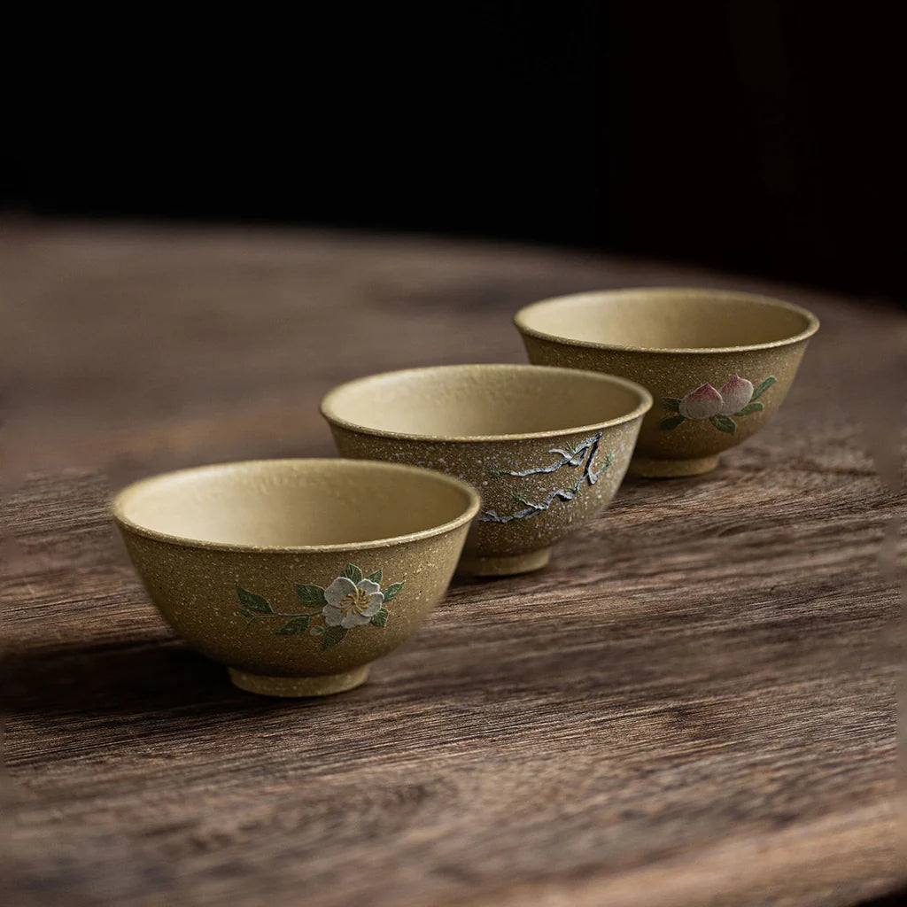 Cedar/Flower/Peach Yixing Teacup 50ml