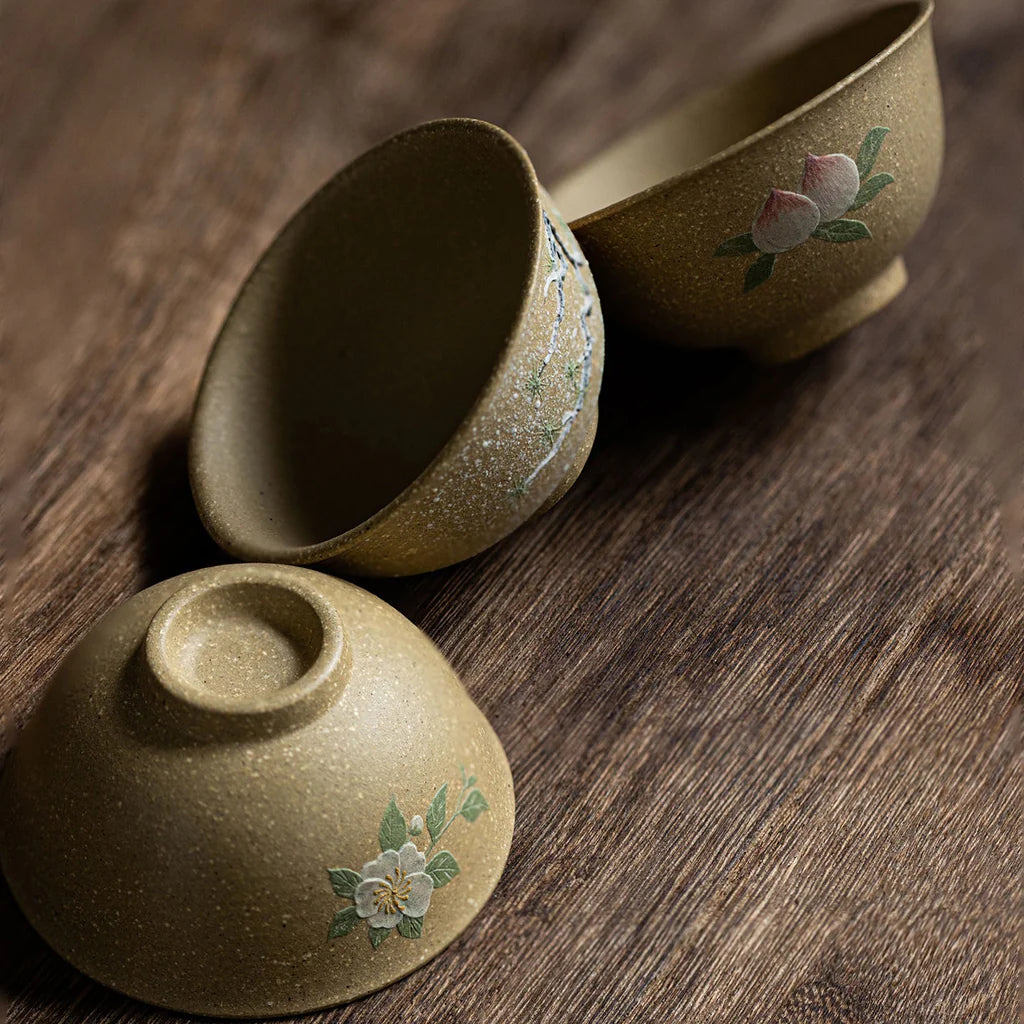 Cedar/Flower/Peach Yixing Teacup 50ml