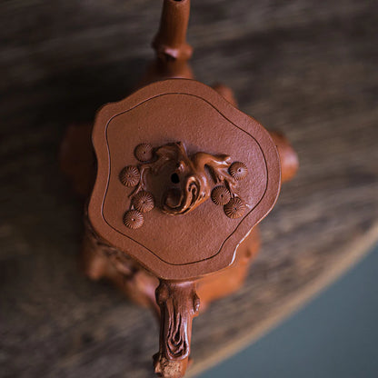 Tall Pine Stump Yixing Teapot 220ml
