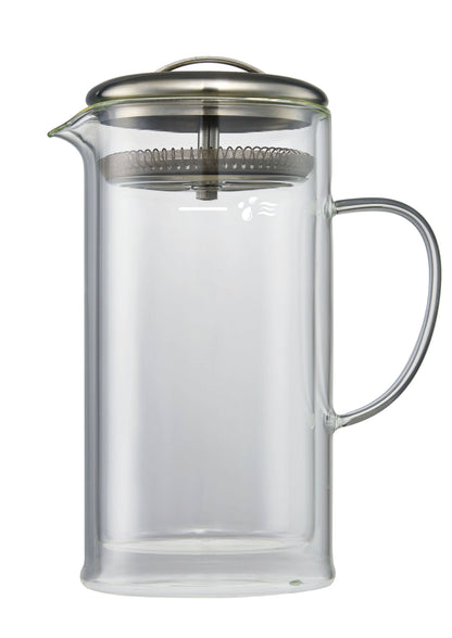 Double Wall 24oz Glass Strainer Teapot