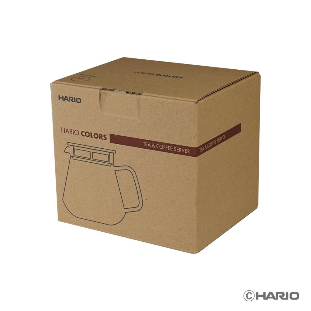 HARIO Colors Glass Coffee and Tea Server, 600ml